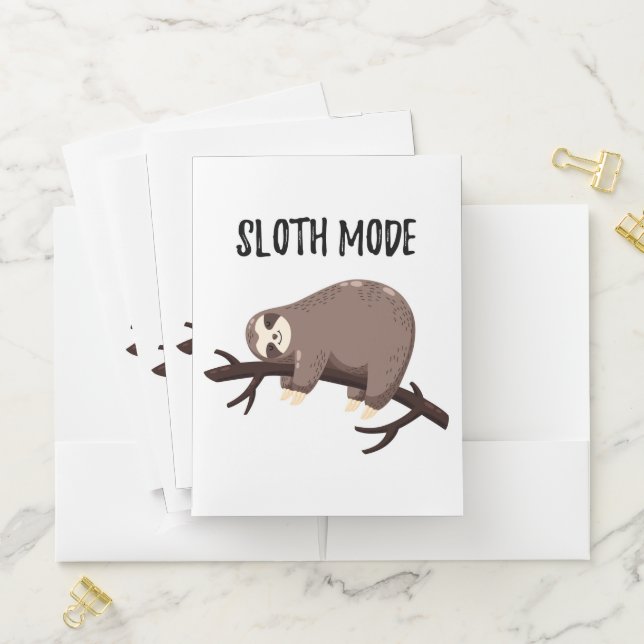 Sloth Mode Pocket Folder (In Situ)