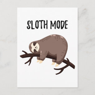 Sloth Mode Postcard
