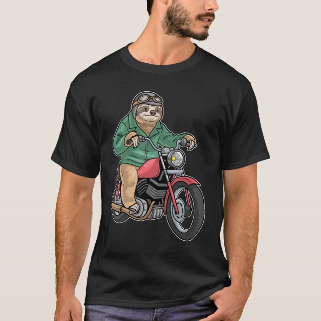 Sloth Motorcycle T-Shirt (Front)