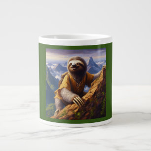 Sloth Mountain Climbing Giant Coffee Mug