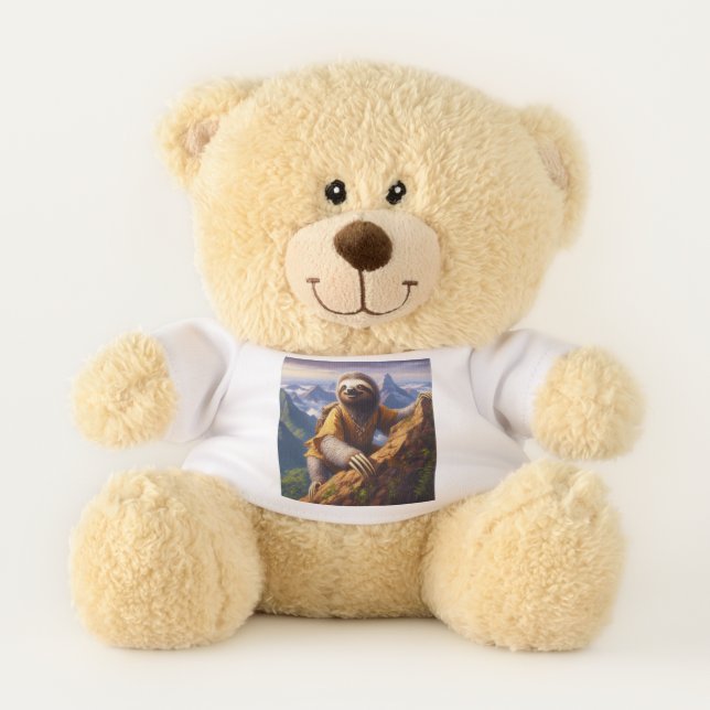 Sloth Mountain Climbing Teddy Bear (Front)