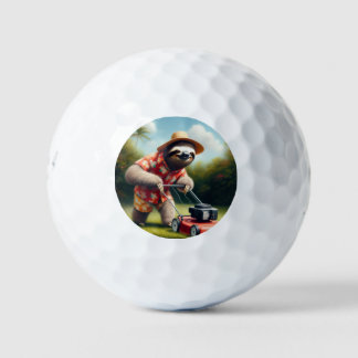 Sloth Mowing Lawn Golf Balls