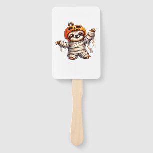 Sloth Mummy Halloween Classic T-Shirt Hand Fan