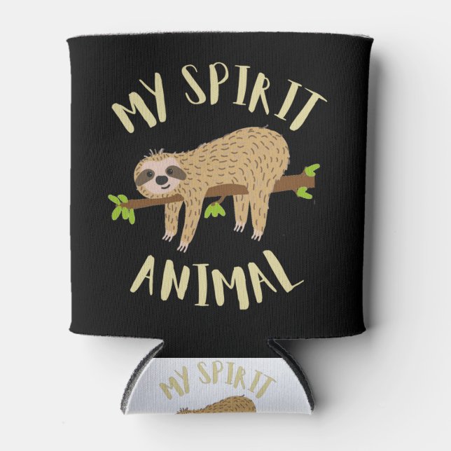 sloth my spirit animal can cooler (Front)
