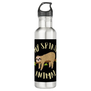 sloth my spirit animal stainless steel water bottle