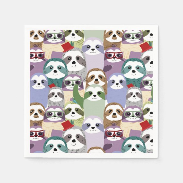 Sloth Napkins (Front)