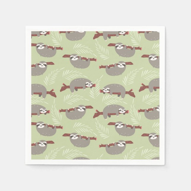 Sloth Napkins (Front)