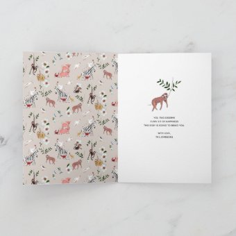 Sloth | New Baby Congratulations | Greeting card | Zazzle