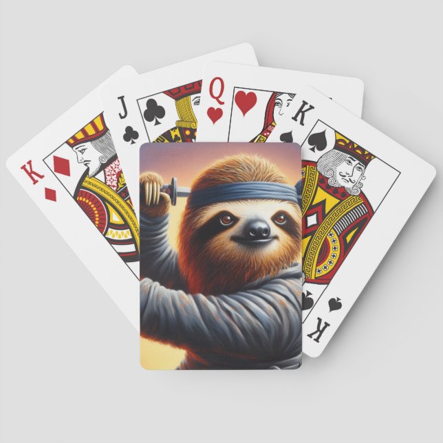 Sloth Ninja Poker Cards (Back)