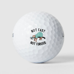Sloth Not Fast Not Furious Golf Balls