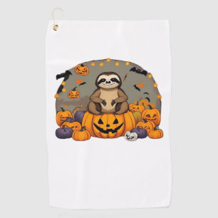 Sloth-o-ween Classic T-Shirt Golf Towel