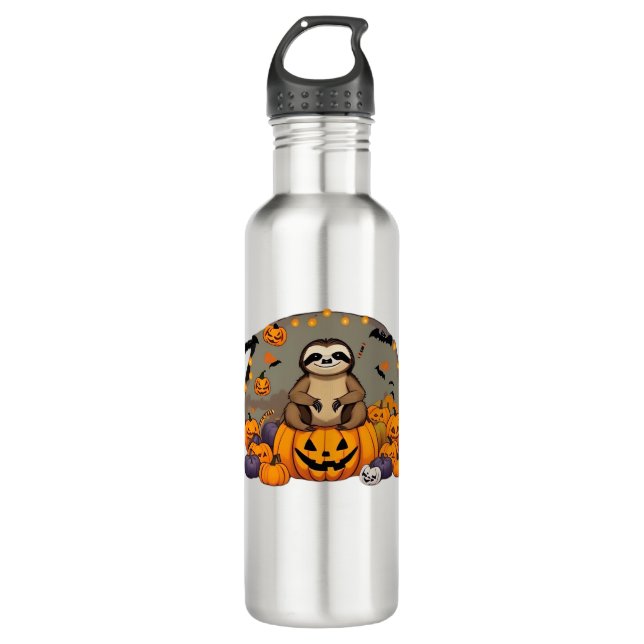 Sloth-o-ween Classic T-Shirt Stainless Steel Water Bottle (Front)