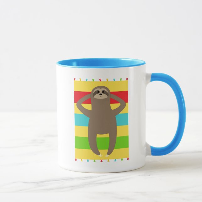 Sloth On The Beach Mug (Right)