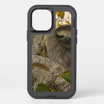 Sloth Otterbox Defender Iphone 12 Case by MehrFarbeImLeben at Zazzle