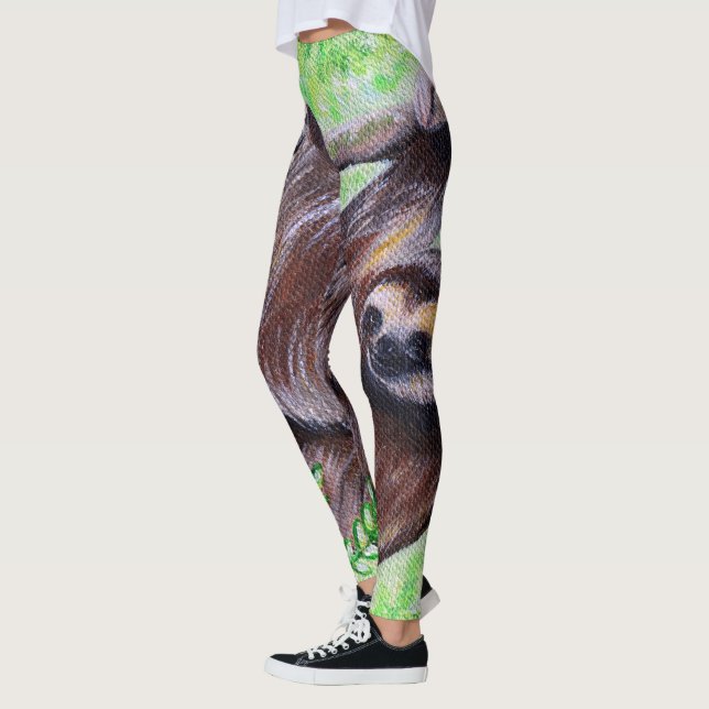 Sloth Painting Leggings (Left)