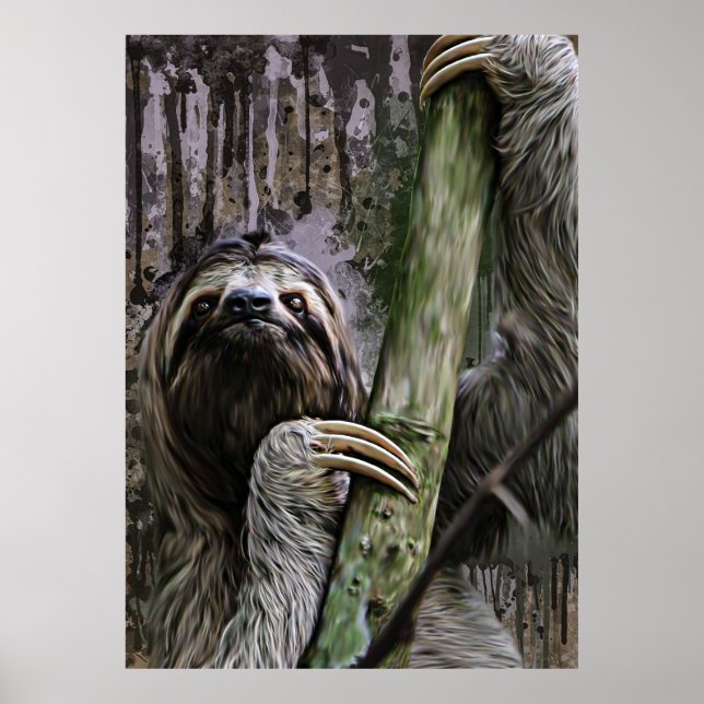 Sloth Paintings Poster (Front)