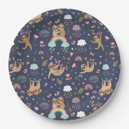 Sloth Paper Plate