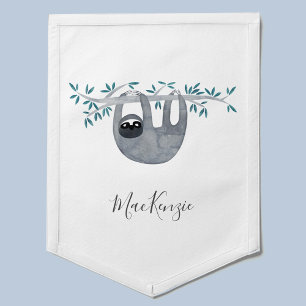 Sloth Personalized Pennant