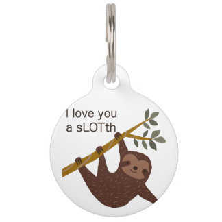 Sloth Pet ID Tag