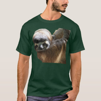 Sloth Photo on Dark Shirt