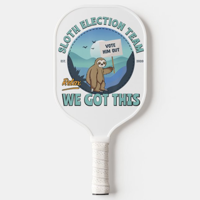 Sloth Pickleball for Lover Sport Paddle (Front)