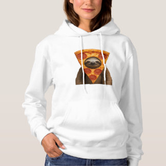Sloth pizza funny weird prank meme cute happy chri hoodie
