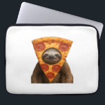 Sloth pizza funny weird prank meme cute happy chri laptop sleeve<br><div class="desc">Sloth pizza funny weird prank meme cute happy christmas birthday gift Oversized T-Shirt</div>