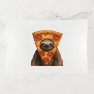 Sloth pizza funny weird prank meme cute happy chri trinket tray