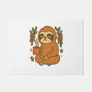 Sloth Playing Guitar Doormat