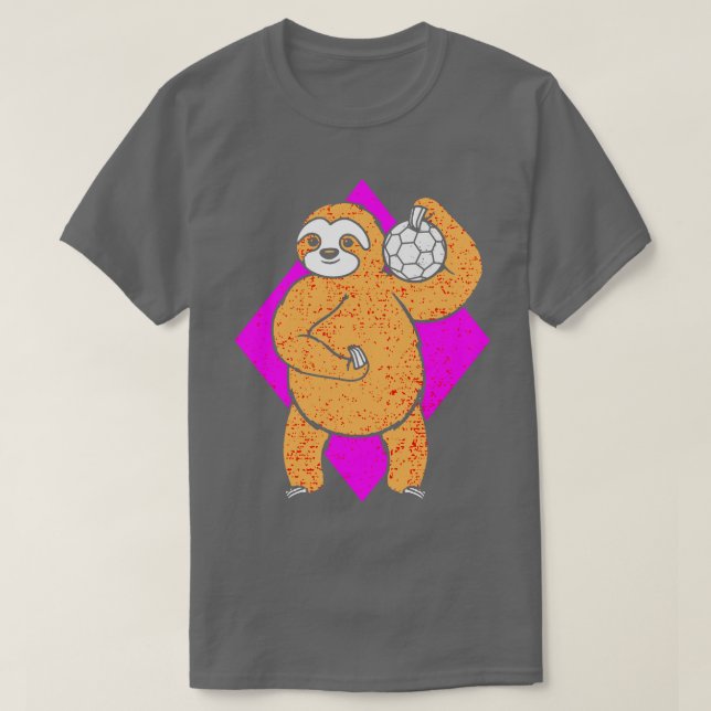 Sloth playing handball T-Shirt (Design Front)
