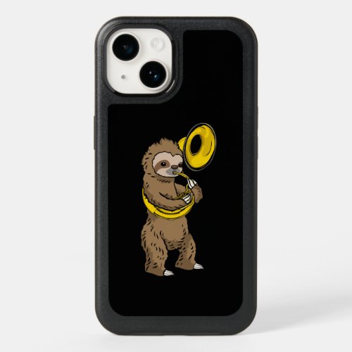 Sloth Playing Sousaphone Gift Men Sousaphone OtterBox iPhone 14 Case