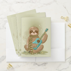 Sloth Pocket Folder