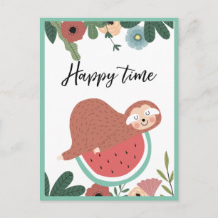 Sloth Postcard