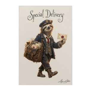 Sloth Postman Acrylic Print