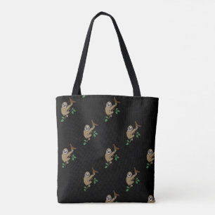 Sloth Print Tote Bag