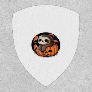 sloth pumpkin Halloween sticker Oversized T-Shirt Patch