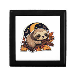 sloth pumpkin Halloween sticker style 2 Classic T- Gift Box