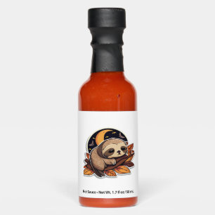 sloth pumpkin Halloween sticker style 2 Classic T- Hot Sauces