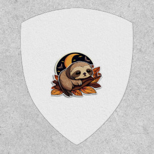 sloth pumpkin Halloween sticker style 2 Classic T- Patch