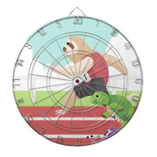 sloth race dart board
