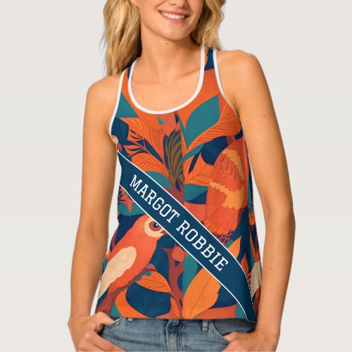 Sloth Rainbow Colorful Personalized Pattern Tank Top