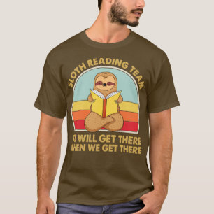 Sloth Reading Team T-Shirt