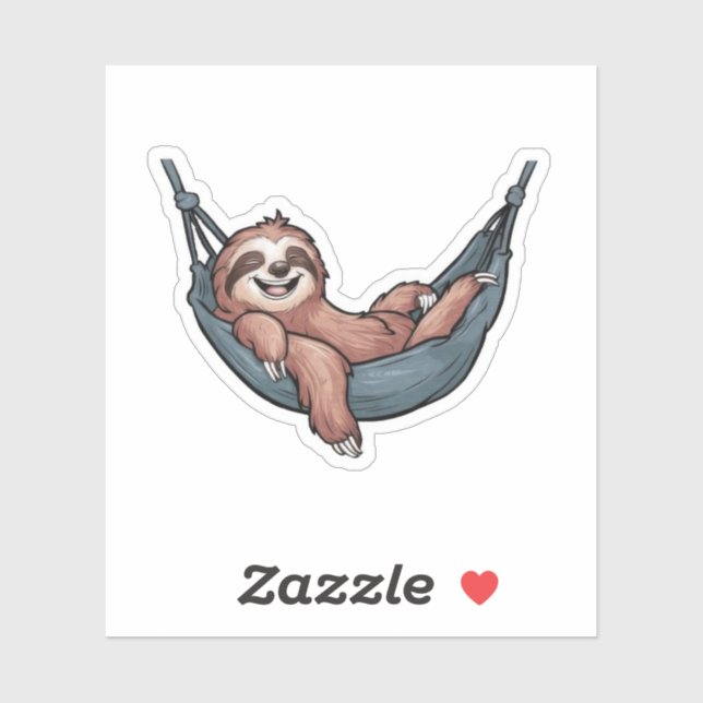 Sloth Relaxing Sticker (Sheet)