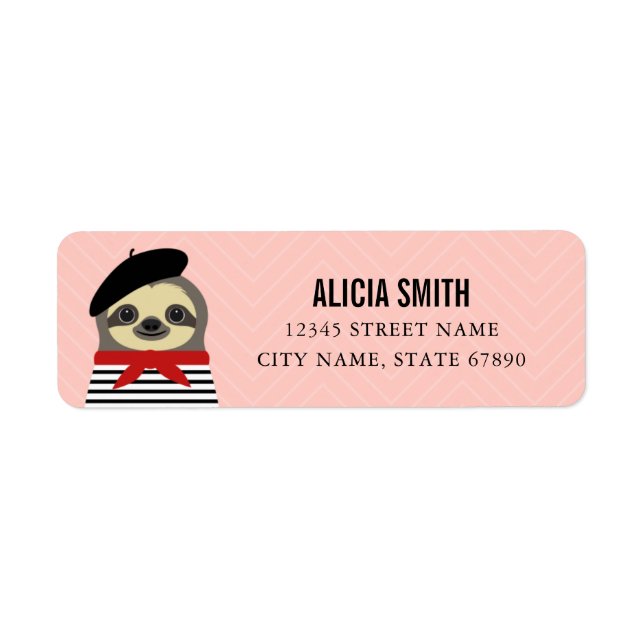 Sloth Return Address Labels (Front)