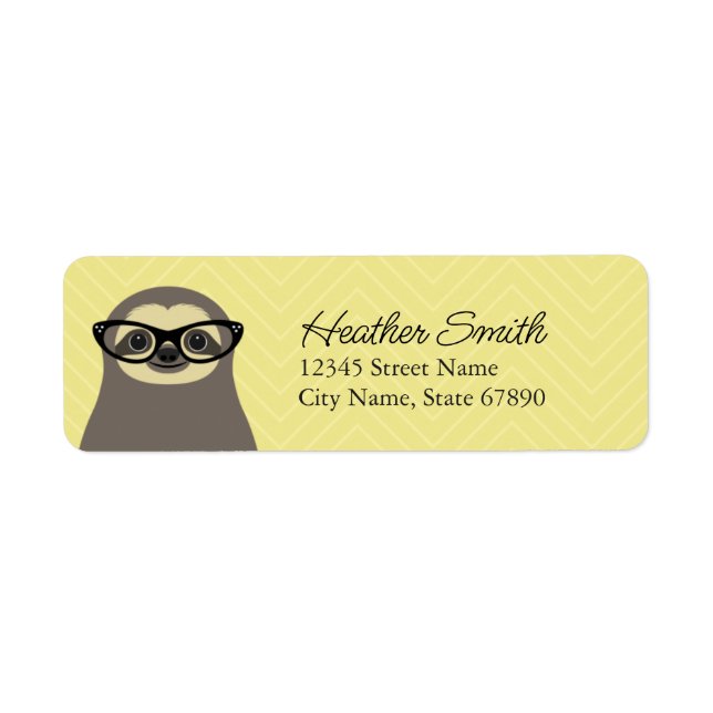 Sloth Return Address Labels (Front)