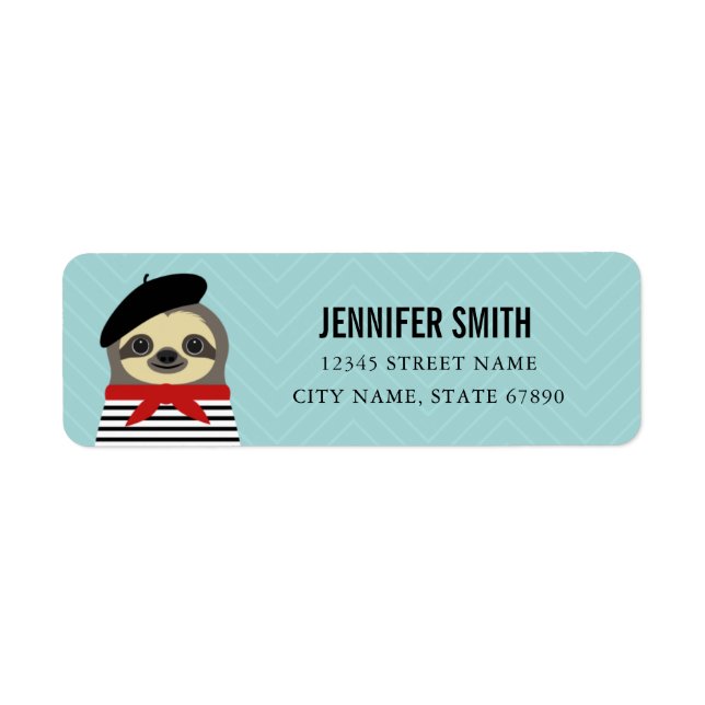 Sloth Return Address Labels (Front)
