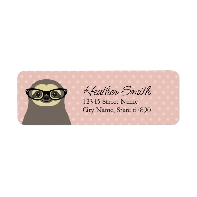 Sloth Return Address Labels (Front)