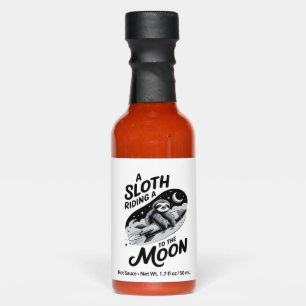 Sloth Riding a Rocket to the Moon Hot Sauces