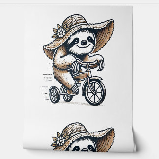 Sloth Riding Bike Wallpaper