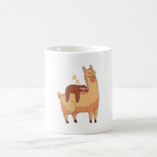 Sloth Riding Llama Coffee Mug